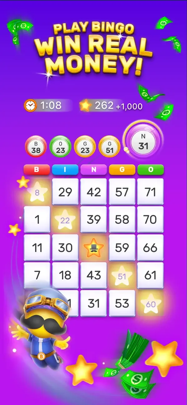 Bingo Stars - Win Real Money screenshot 1