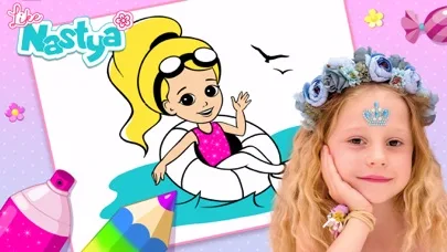 Like Nastya Coloring Book screenshot 1