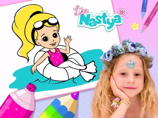 Like Nastya Coloring Book screenshot 5