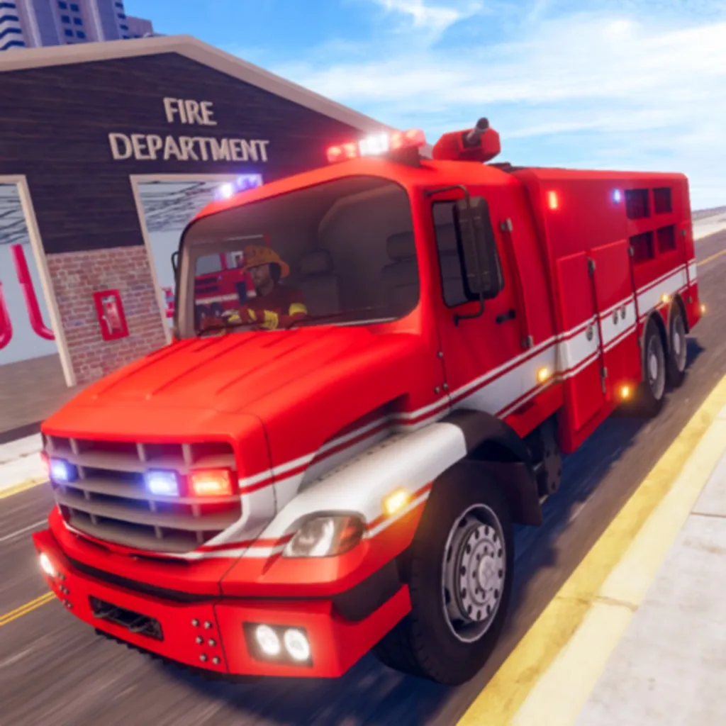 Fire Truck Firefighting Rescue