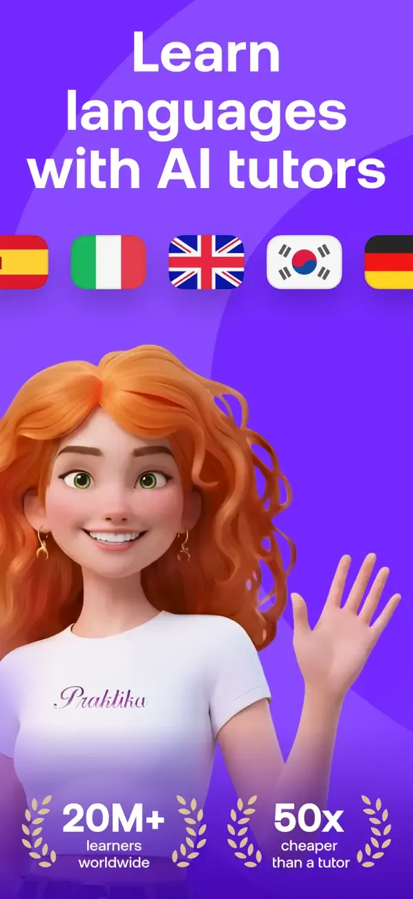 Praktika – AI Language Tutor screenshot 1