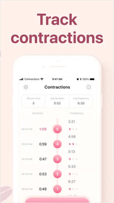 Contraction Timer & Tracker screenshot 2