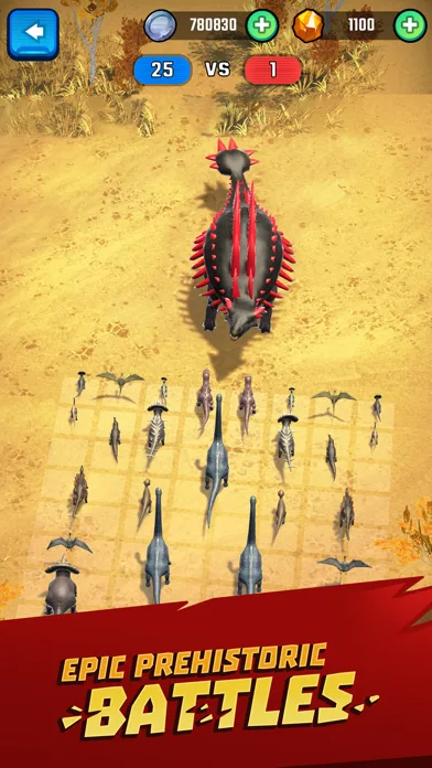 Jurassic Warfare: Dino Battle screenshot 1
