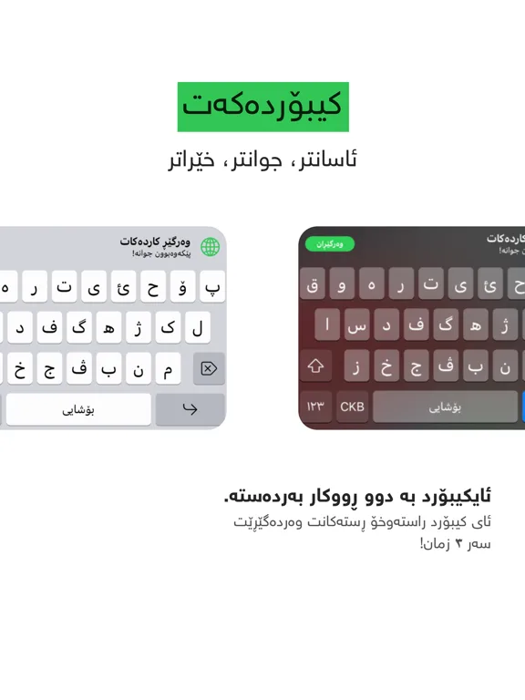 Kurdish Keyboard - iKeyboard screenshot 4