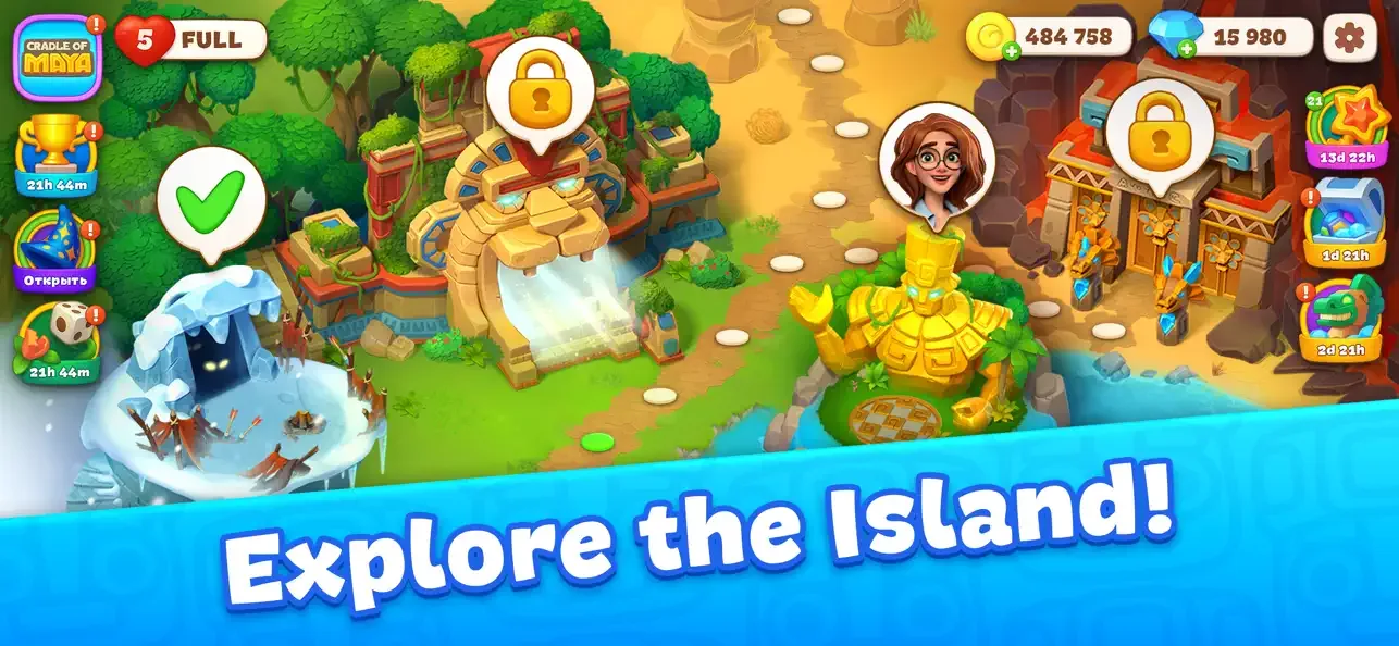 Cradle of Maya: Match 3 Story screenshot 2