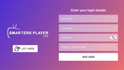 Smarters Player Lite screenshot 1