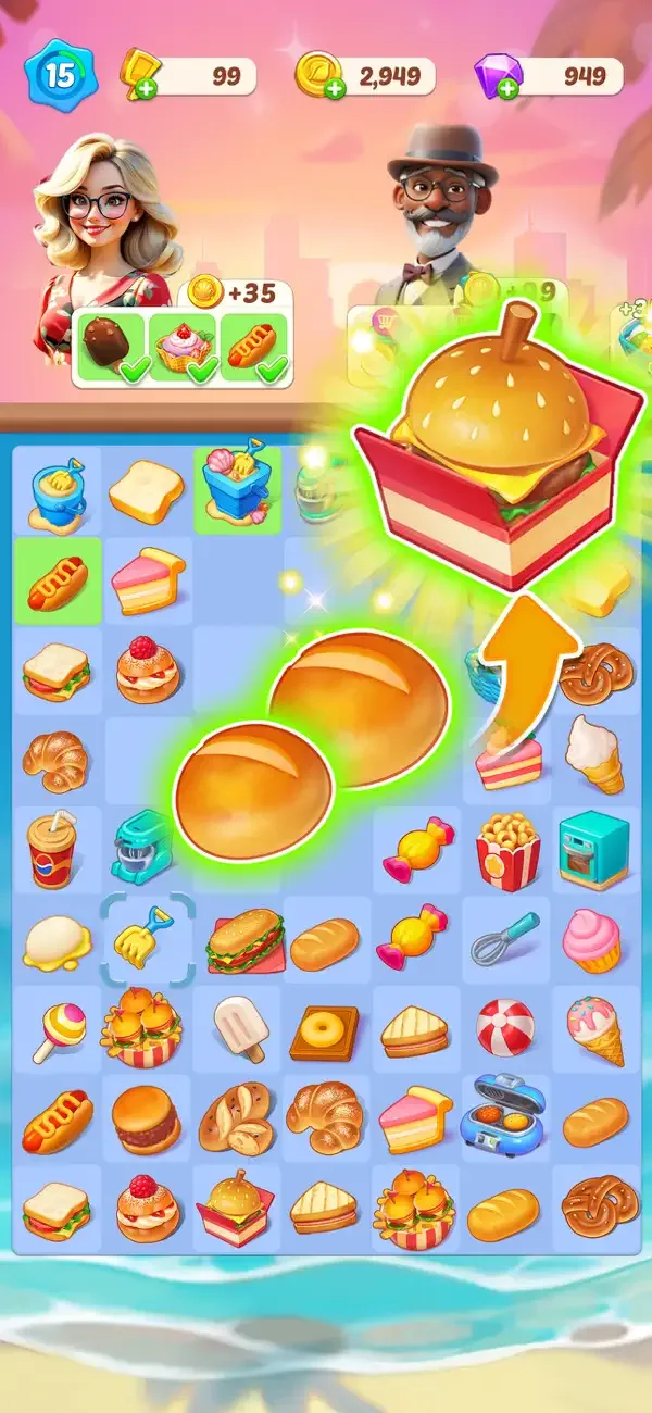 Happy Merge Seaside screenshot 2