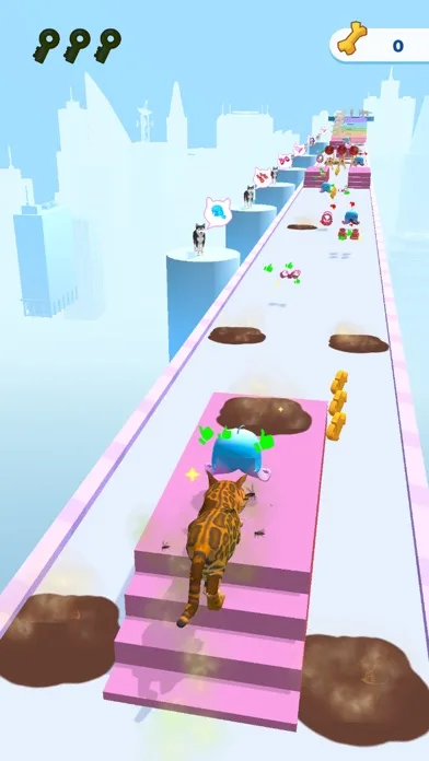 Cats run 3D screenshot 2
