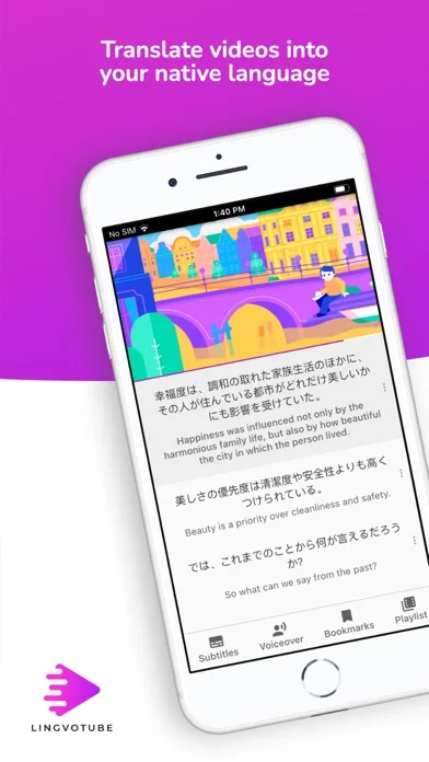 Lingvotube: Video translator screenshot 1