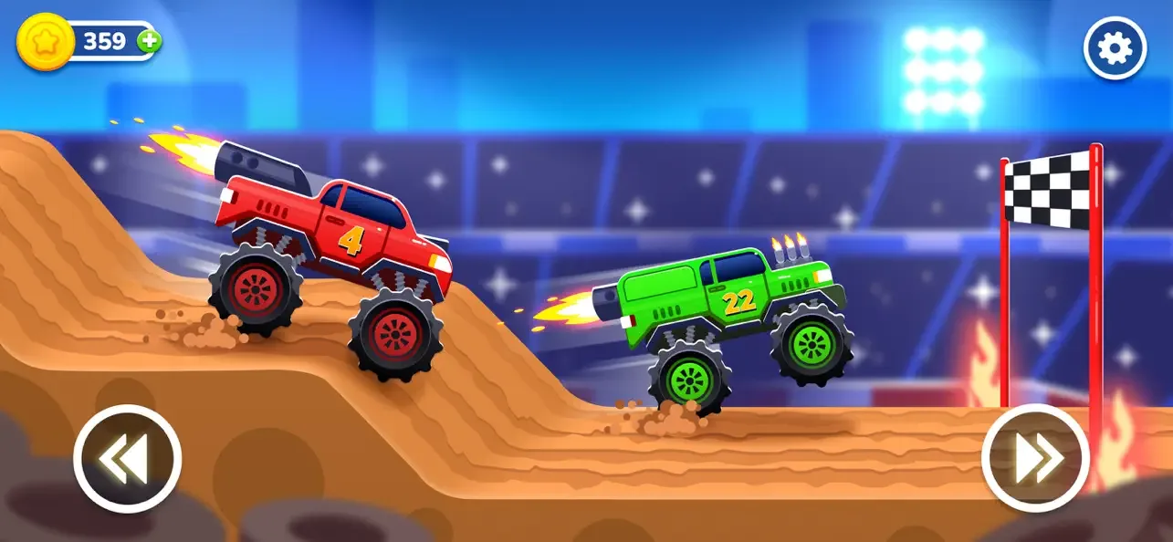 Monster Truck Game for Kids 2+ screenshot 2