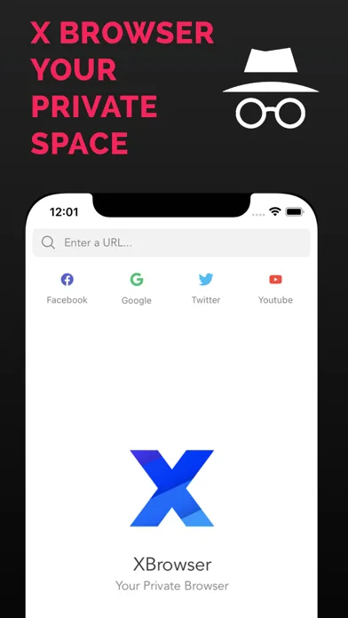 X Browser - Private Browser screenshot 1