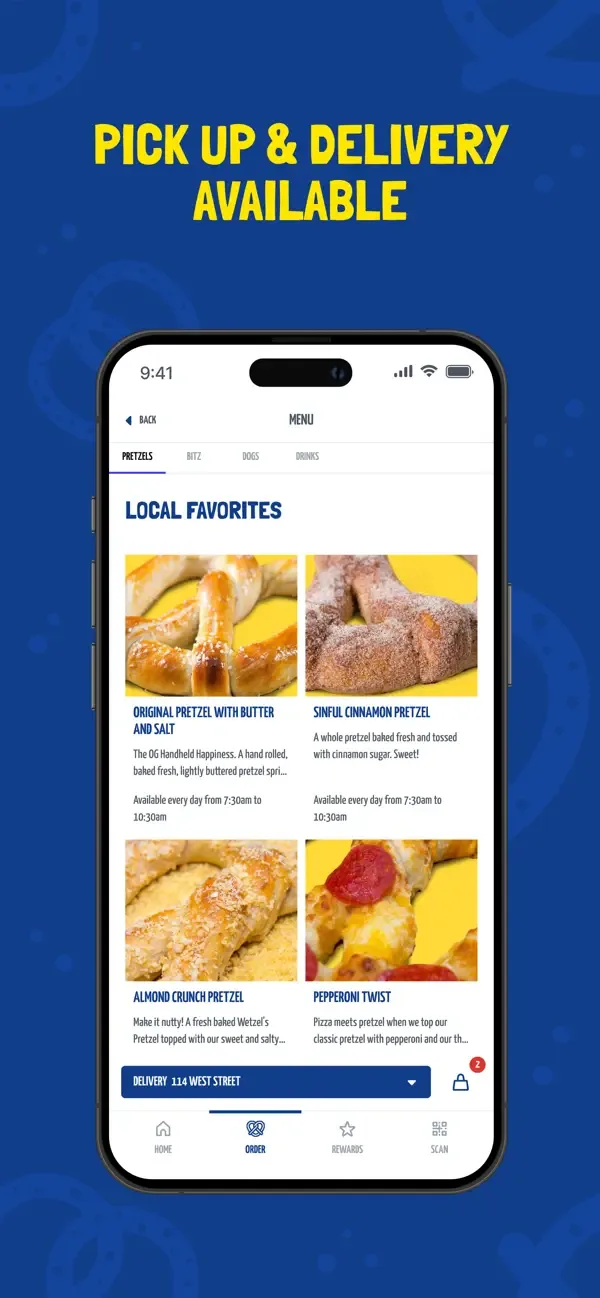 Wetzel's Pretzels screenshot 2