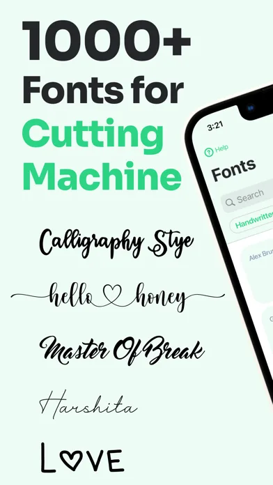 Cutting Fonts screenshot 1