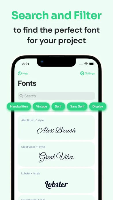 Cutting Fonts screenshot 3