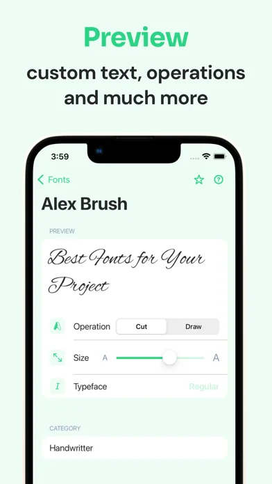 Cutting Fonts screenshot 4