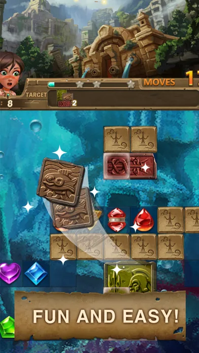 Jewels Atlantis: Puzzle game screenshot 1