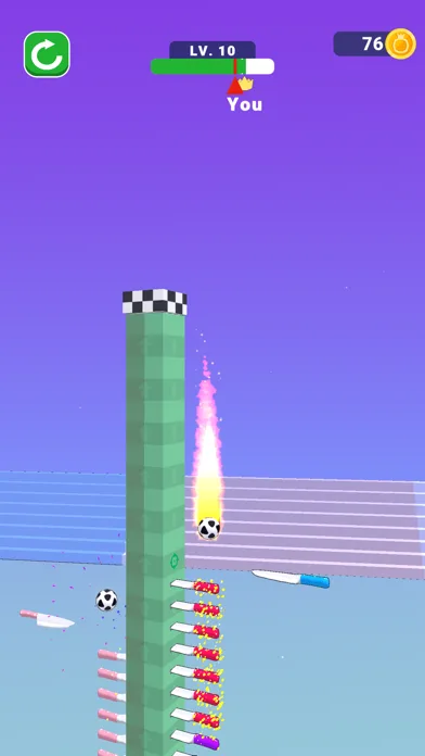 Ball Up: Knife Racing screenshot 3