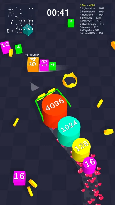 Cube Arena 2048: Worm io Games screenshot 1