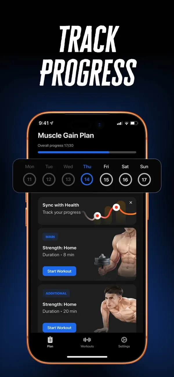 Fitness & Home Workout - FitX screenshot 2