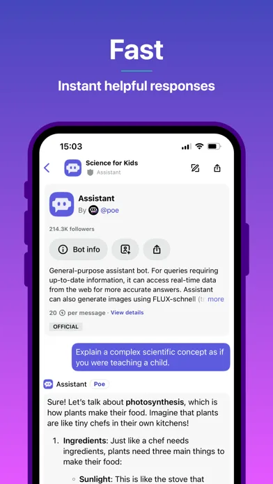 Poe – Fast AI Chat screenshot 1