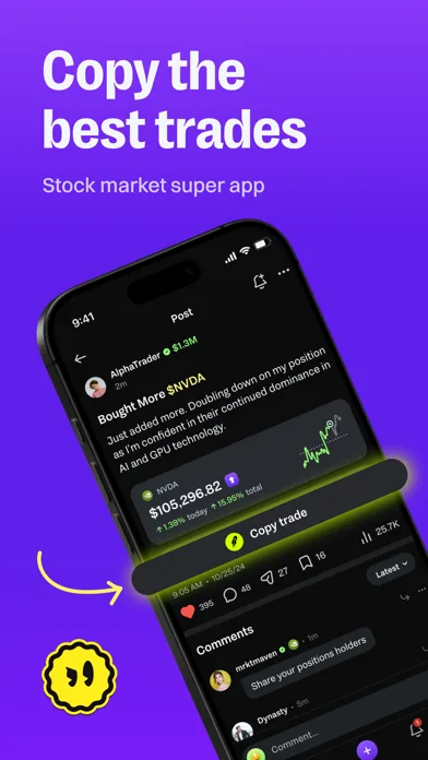 AfterHour: Social Copy Trading screenshot 1