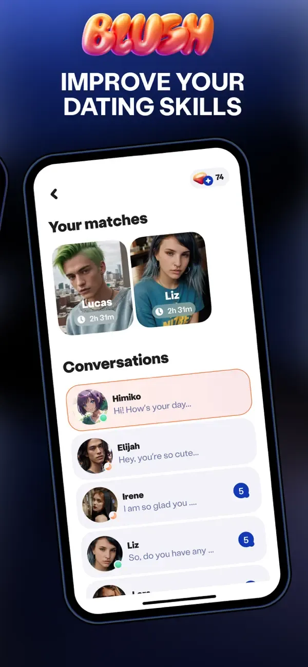 Blush: AI Dating Simulator screenshot 5