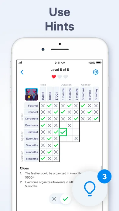 Logic Puzzles - Clue Game screenshot 5