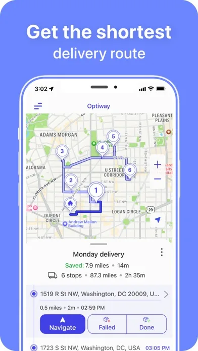 Optiway Multi Stop Planner screenshot 1