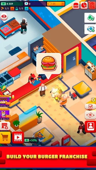 Idle Burger Empire Tycoon—Game screenshot 1