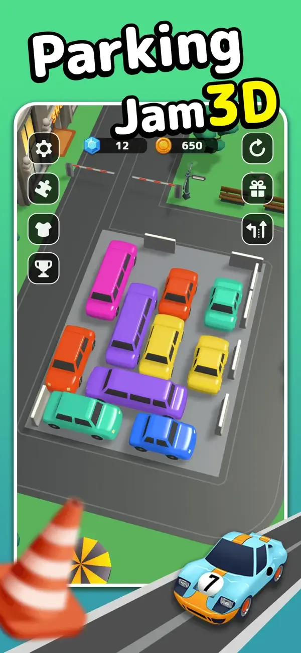 3D Car Game: Parking Jam screenshot 1