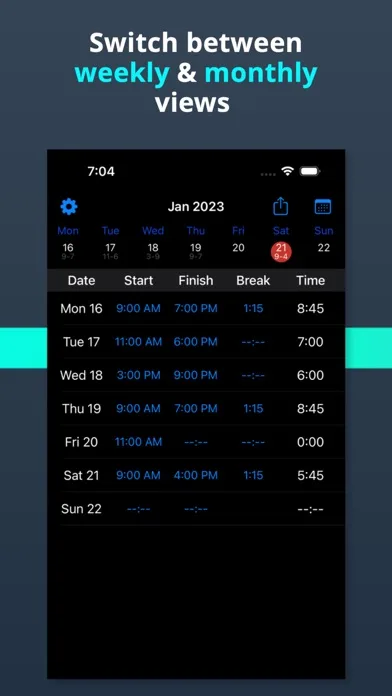 Work Hours Calculator screenshot 2
