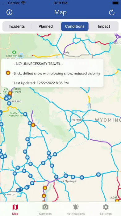Wyoming Road Conditions screenshot 1
