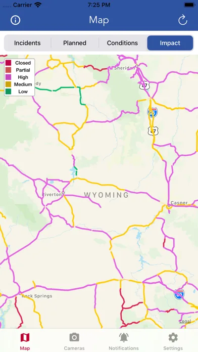 Wyoming Road Conditions screenshot 5