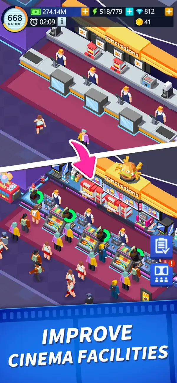 Idle Cinema Empire: Idle Games screenshot 4