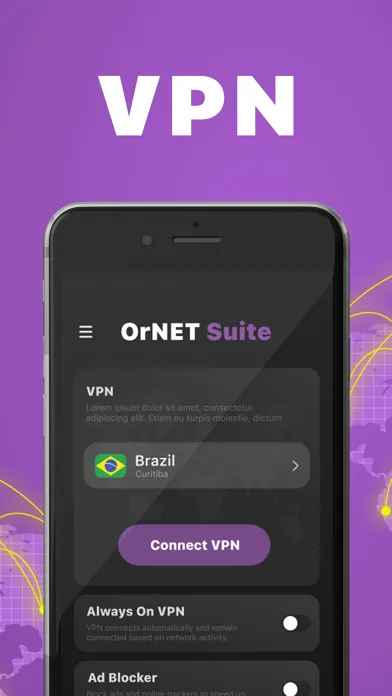 OrNET VPN screenshot 1