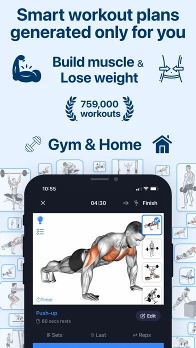 Fitness Planner Gym・Workout AI screenshot 1