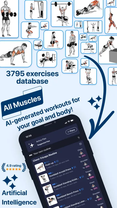 Fitness Planner Gym・Workout AI screenshot 2