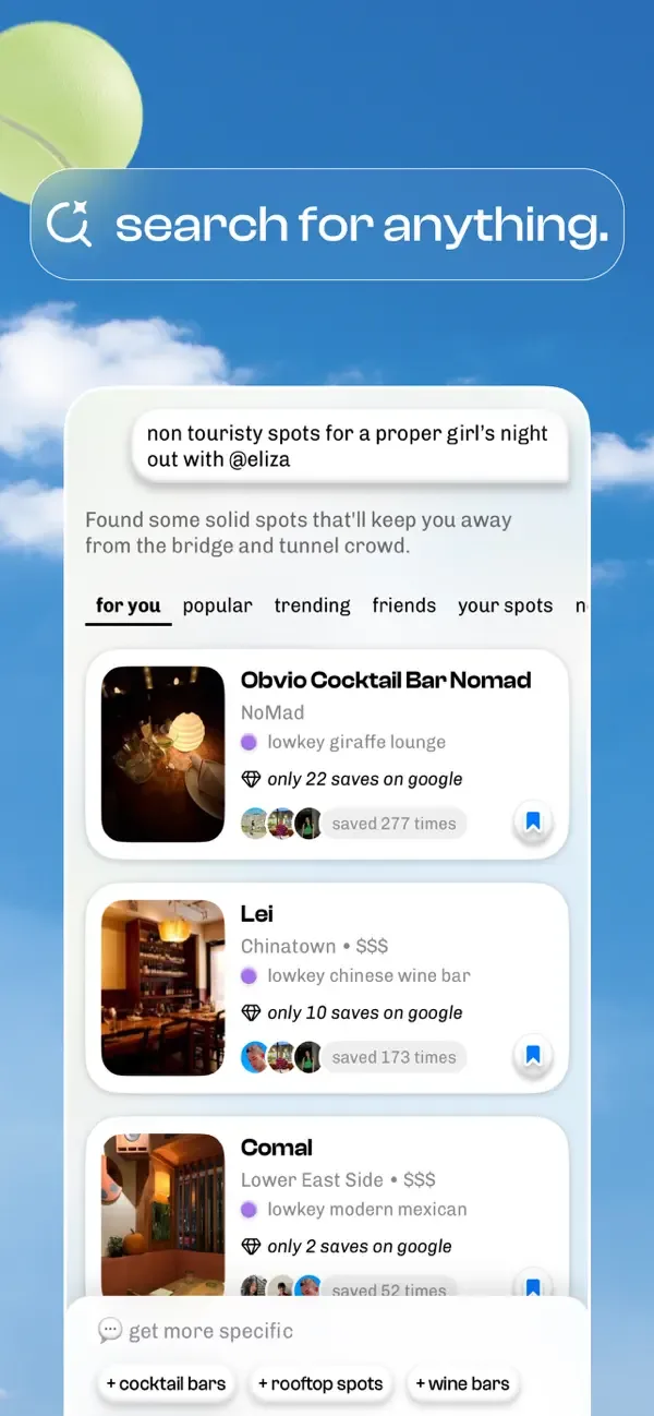 corner: curate & share places screenshot 5