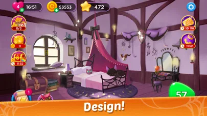 Witch & Cats – Cute Match 3 screenshot 1