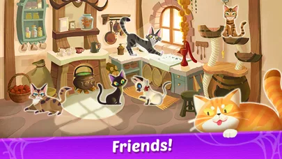 Witch & Cats – Cute Match 3 screenshot 4