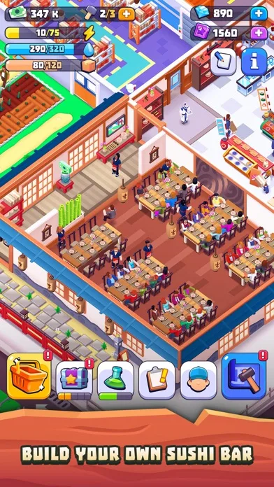Sushi Empire Tycoon—Idle Game screenshot 1