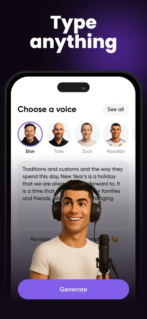 Fame Voice Generator & Changer screenshot 2