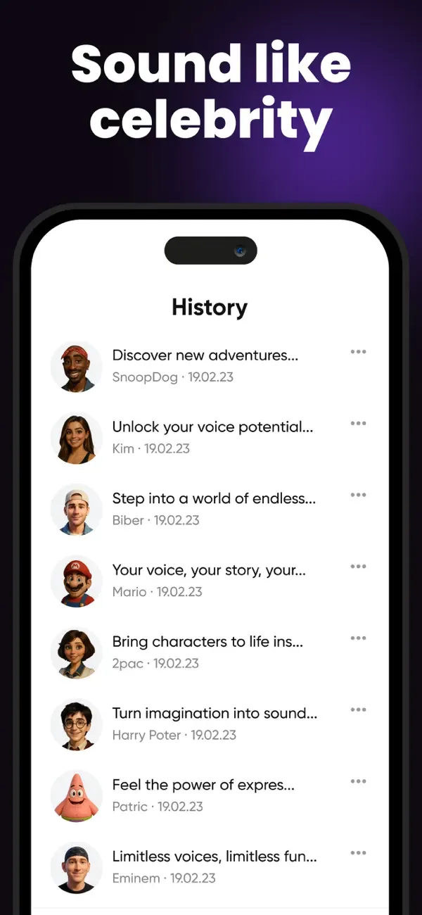 Fame Voice Generator & Changer screenshot 3