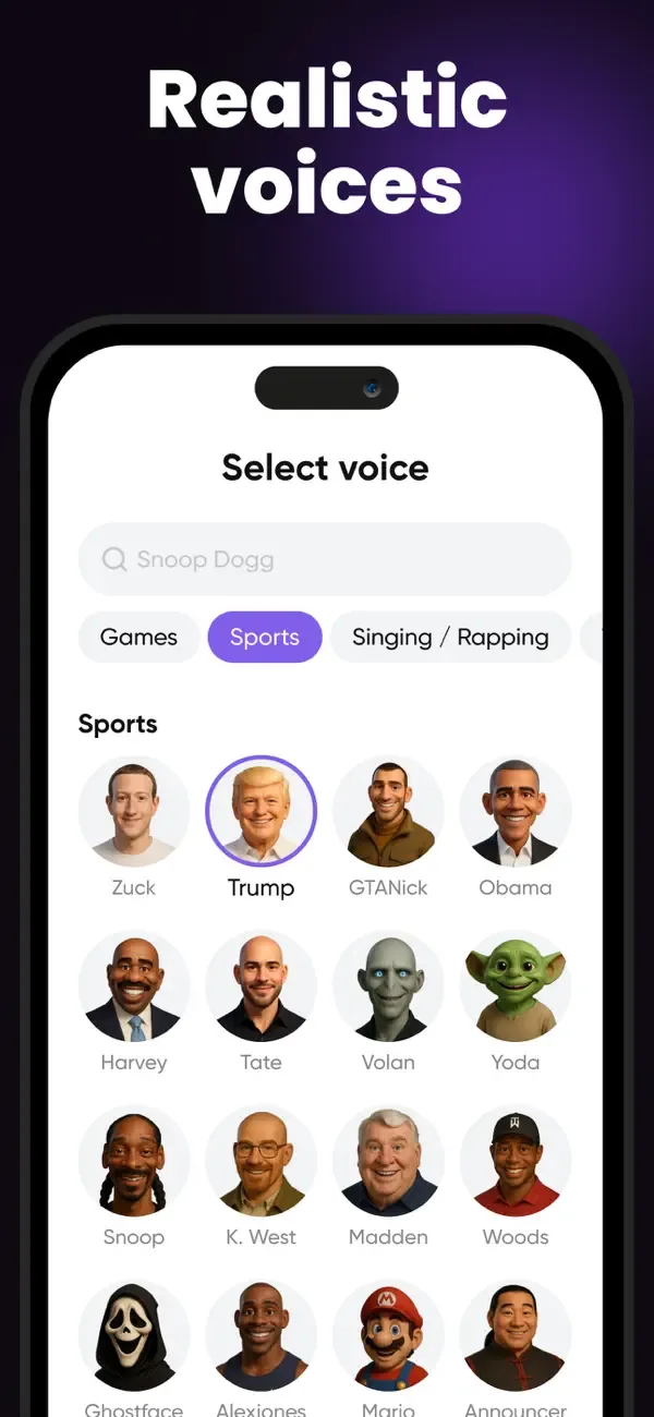 Fame Voice Generator & Changer screenshot 4