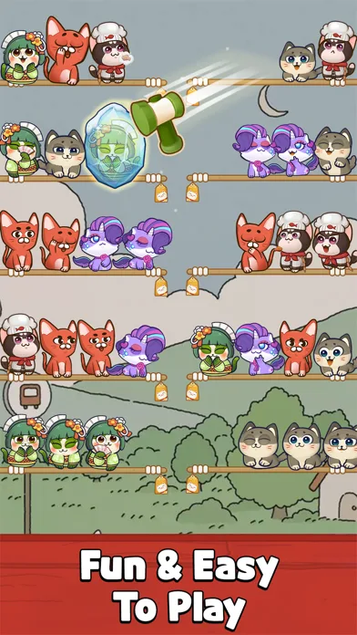 Color Cat Sort: Cute Cat Game screenshot 3