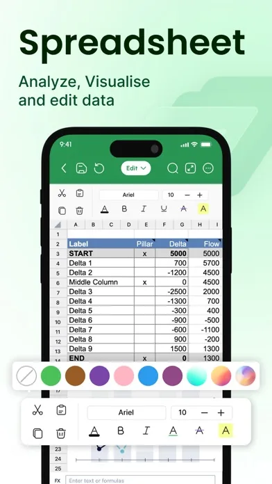 XLSX Sheets: Edit Spreadsheet screenshot 1