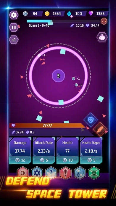 Space Tower - Galaxy Tower TD screenshot 1