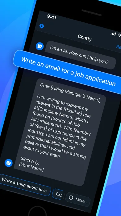 AI Chat - Chatty.ai Chatbot screenshot 1