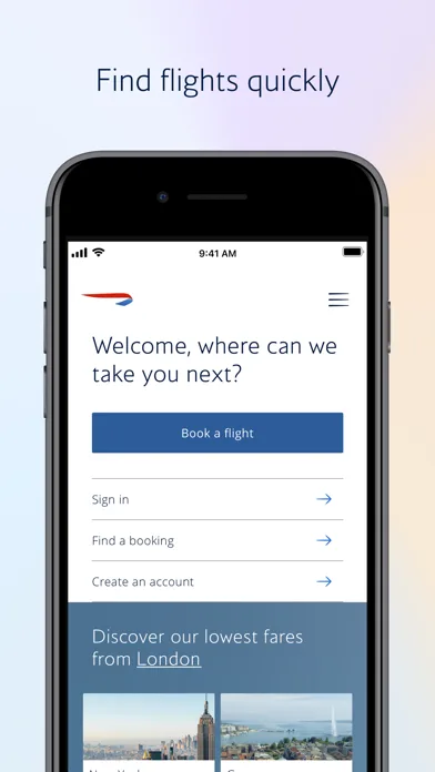 British Airways screenshot 1