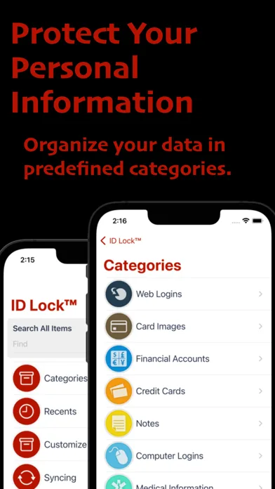 ID Lock - Secure Data Manager screenshot 1